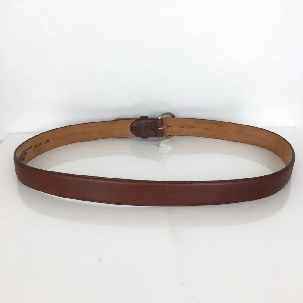 Silver Creek Classics Brown Leather Western Cowboy Belt Size 44 Made In The USA